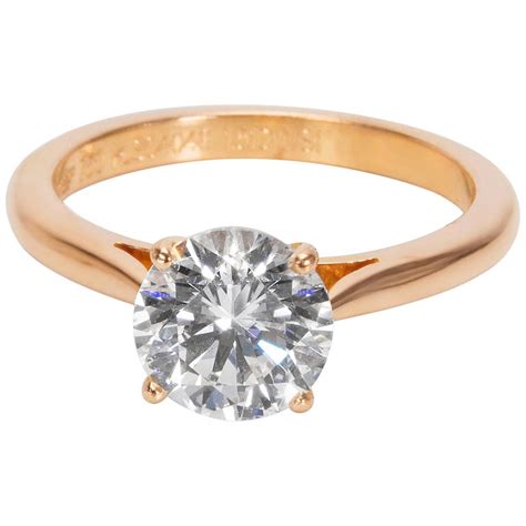 cartier rose gold engagement ring